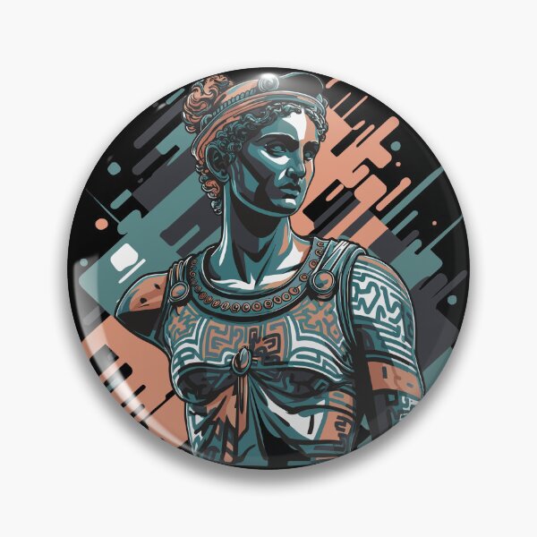 Item preview, Epic Greek Woman sculpture set against a contemporary backdrop designed and sold by DreamVibeShirt.