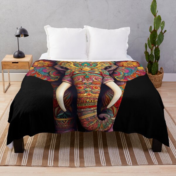 Item preview, Elephant Indian Mandala Art - Intricate and Spiritual Design designed and sold by OzzFrequency.