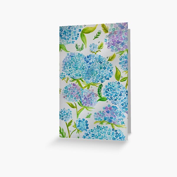 Item preview, Watercolor Hydrangeas designed and sold by avamedia.