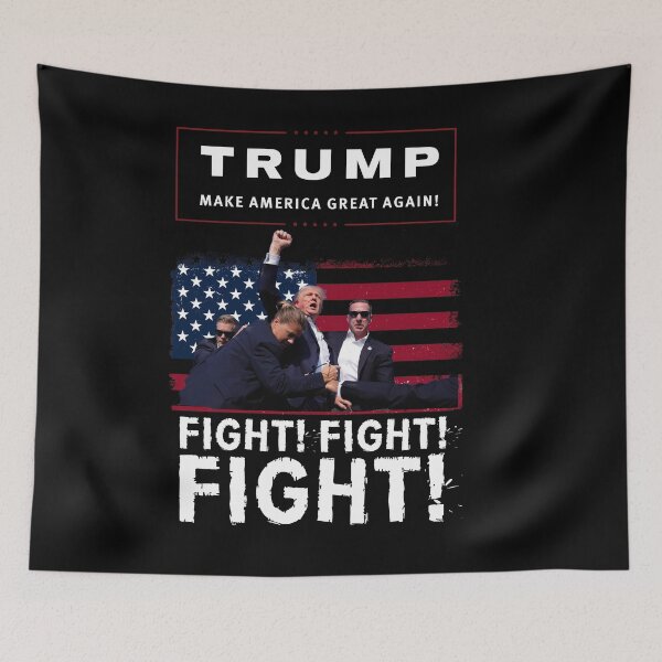 Item preview, Trump Fight! Fight! Fight! - Patriotic Art designed and sold by TArtWorkDesign.