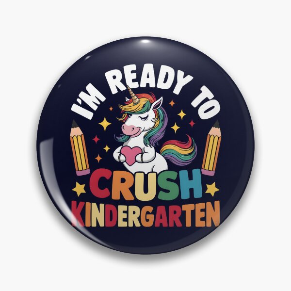Item preview, Ready To Crush Kindergarten Back to school funny saying with unicorn for kids designed and sold by Trendsecne.