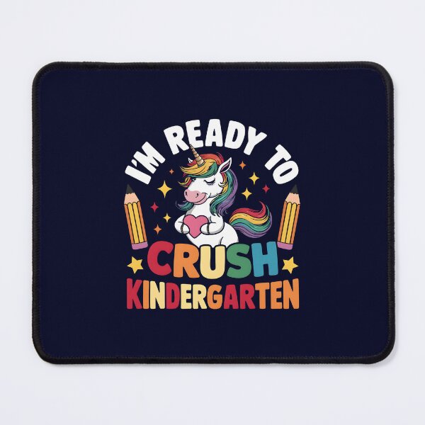 Item preview, Ready To Crush Kindergarten Back to school funny saying with unicorn for kids designed and sold by Trendsecne.