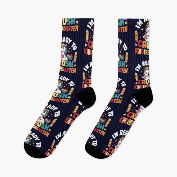 Item preview, Ready To Crush Kindergarten Back to school funny saying with unicorn for kids designed and sold by Trendsecne.