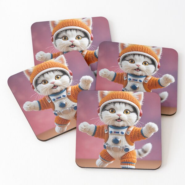 Item preview, Knitted lovable space cat  designed and sold by Studio Quirk.