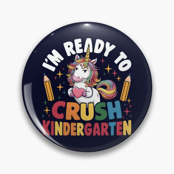 Item preview, I Am Ready To Crush Kindergarten Back to school funny saying with colorful Unicorn designed and sold by Trendsecne.