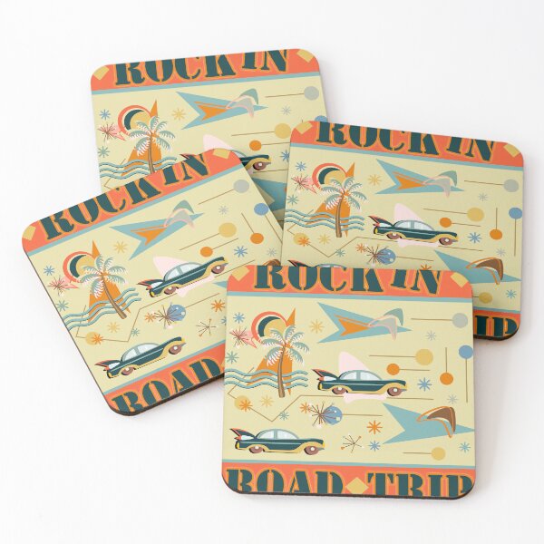 Item preview, Vintage Car Road Trip to the Beach designed and sold by Sharon Schwalbe.