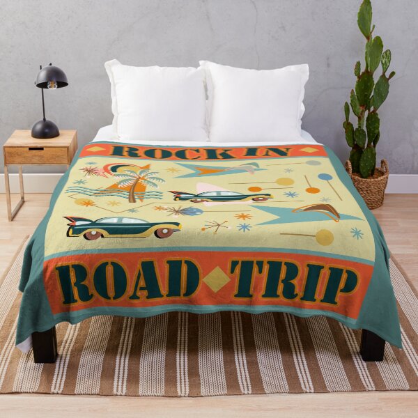 Item preview, Vintage Car Road Trip to the Beach designed and sold by Sharon Schwalbe.