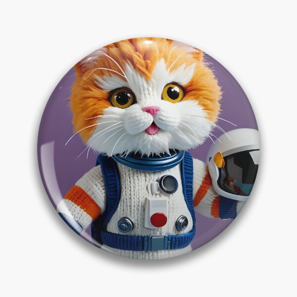 Item preview, Knitted lovable space cat  designed and sold by Studio Quirk.