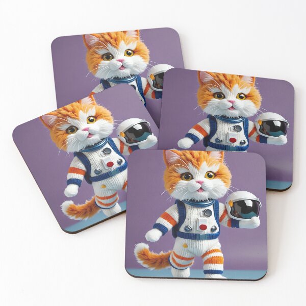Item preview, Knitted lovable space cat  designed and sold by Studio Quirk.