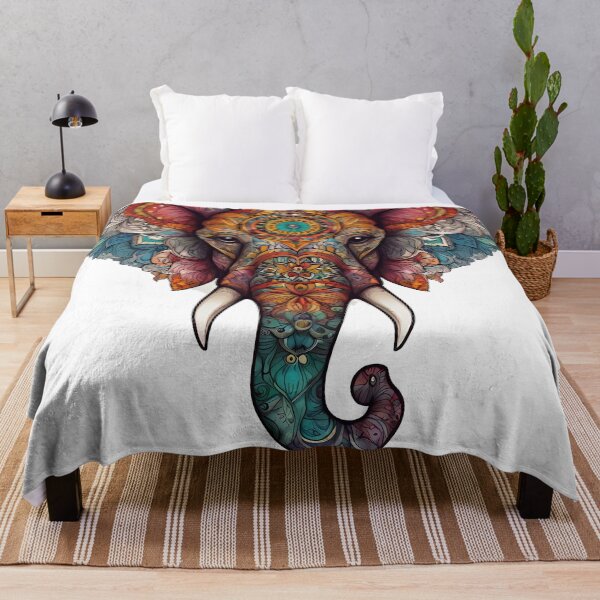 Item preview, Elephant Indian Mandala Art - Intricate and Spiritual Design designed and sold by OzzFrequency.