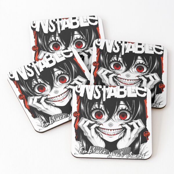 Item preview, Embrace Your Crazy - Evil Cute Anime Sarcasm Anxiety Gift designed and sold by InkyGenies.