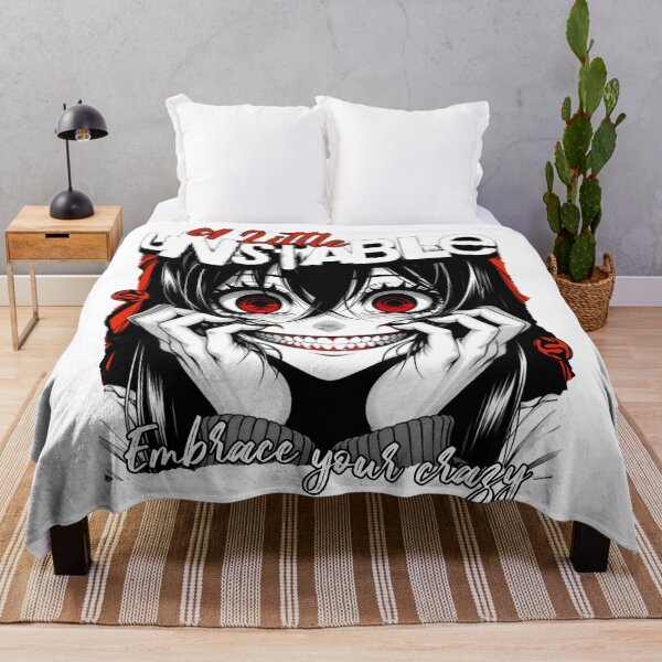 Item preview, Embrace Your Crazy - Evil Cute Anime Sarcasm Anxiety Gift designed and sold by InkyGenies.