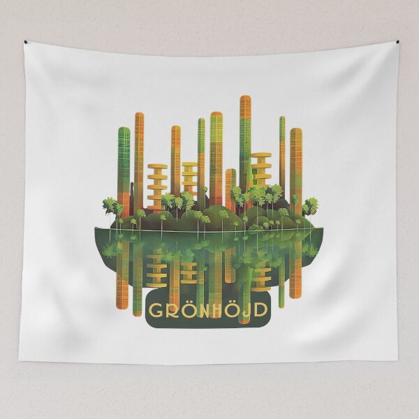 Item preview, Town of Grönhöjd designed and sold by ForeverPrintsOK.