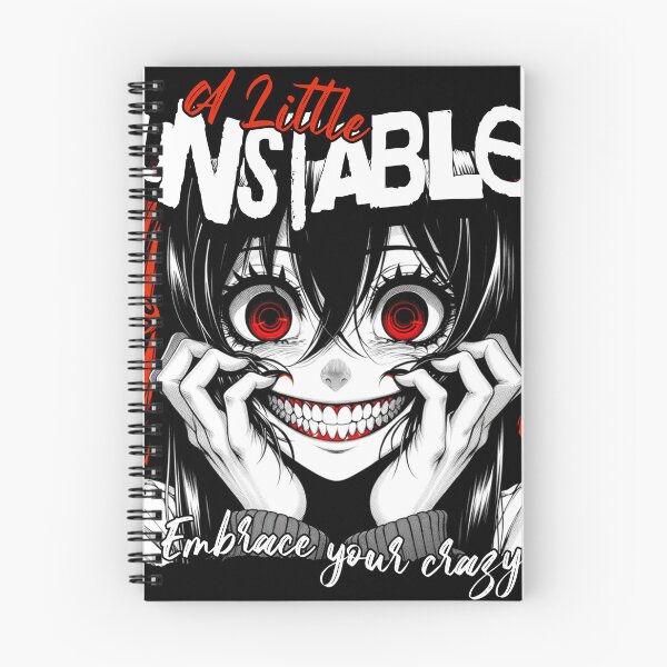 Item preview, Embrace Your Crazy - Evil Cute Anime Sarcasm Anxiety Gift designed and sold by InkyGenies.