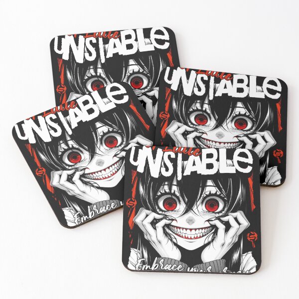 Item preview, Embrace Your Crazy - Evil Cute Anime Sarcasm Anxiety Gift designed and sold by InkyGenies.