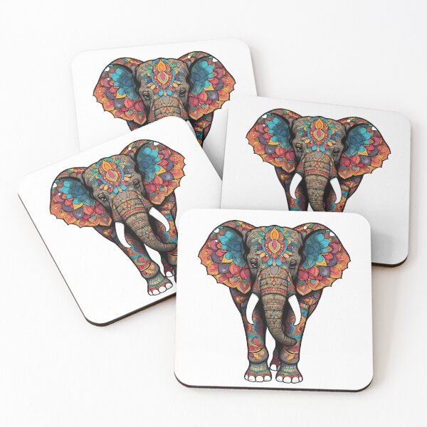 Item preview, Elephant Indian Mandala Art - Intricate and Spiritual Design designed and sold by OzzFrequency.
