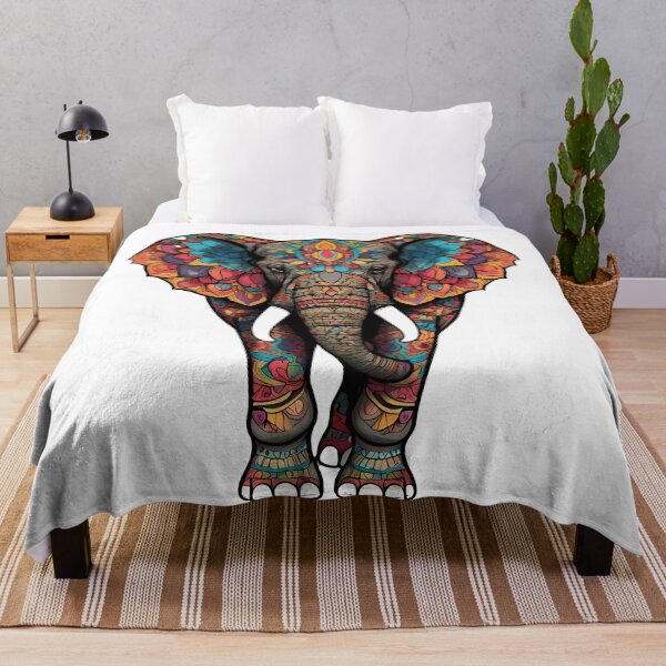 Item preview, Elephant Indian Mandala Art - Intricate and Spiritual Design designed and sold by OzzFrequency.