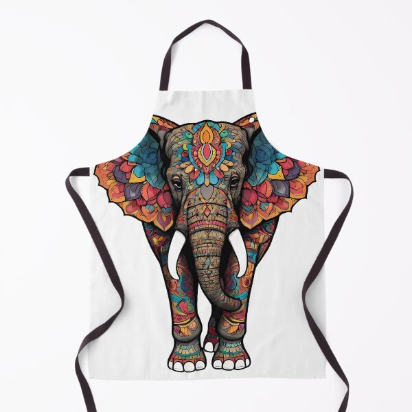Item preview, Elephant Indian Mandala Art - Intricate and Spiritual Design designed and sold by OzzFrequency.