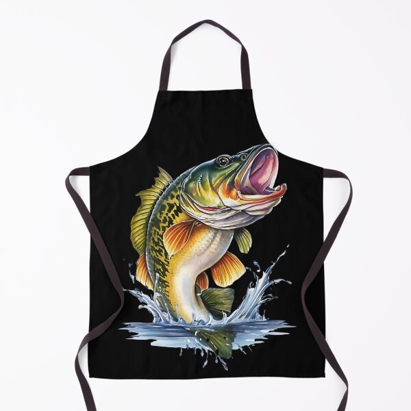 Item preview, Largemouth Bass leaping over the water  designed and sold by Ann Miu Deluxe.