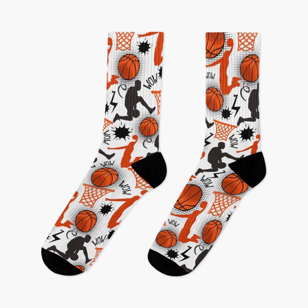 Item preview, Dynamic Comic Basketball Pattern - Vibrant Sports Design designed and sold by DesigntshirtWB.