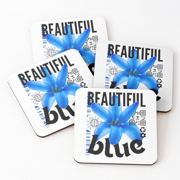 Item preview, Blue Flower with Black Text  designed and sold by AveryZi.