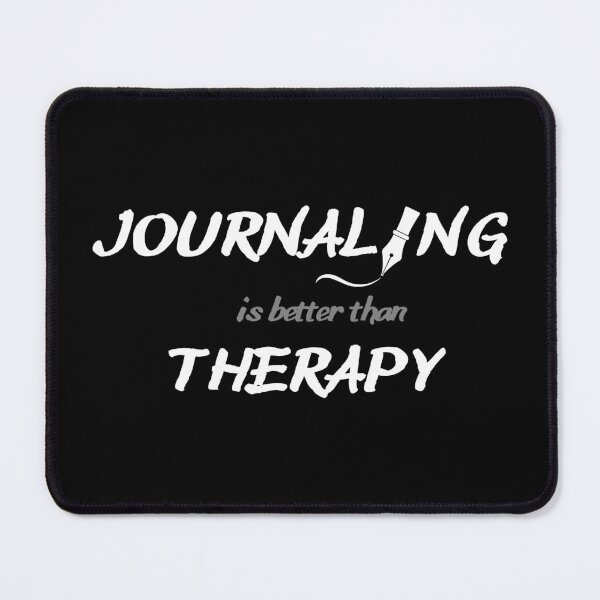 Item preview, Journaling is my therapy, bullet journal designed and sold by MerchMagia.
