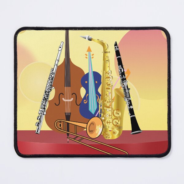 Item preview, Musical Instrument Grouping On Bubbles designed and sold by BrightrDayMusicArt.