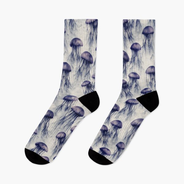 Artikelvorschau, Aquarell Quallenmuster, beruhigendes Design entworfen und verkauft von patterncrow.