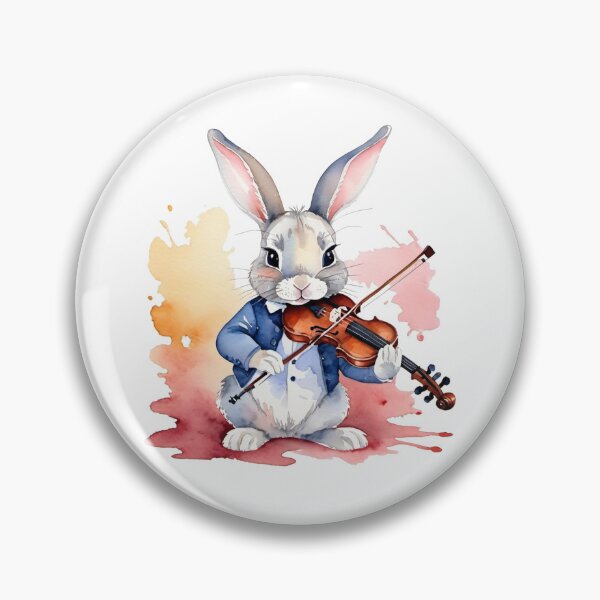 Item preview, Bunny playing violin designed and sold by the lesser known.
