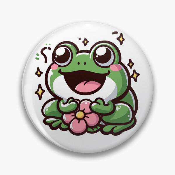 Artikelvorschau, Frosch-Happy-Aufkleber entworfen und verkauft von insertbreak.