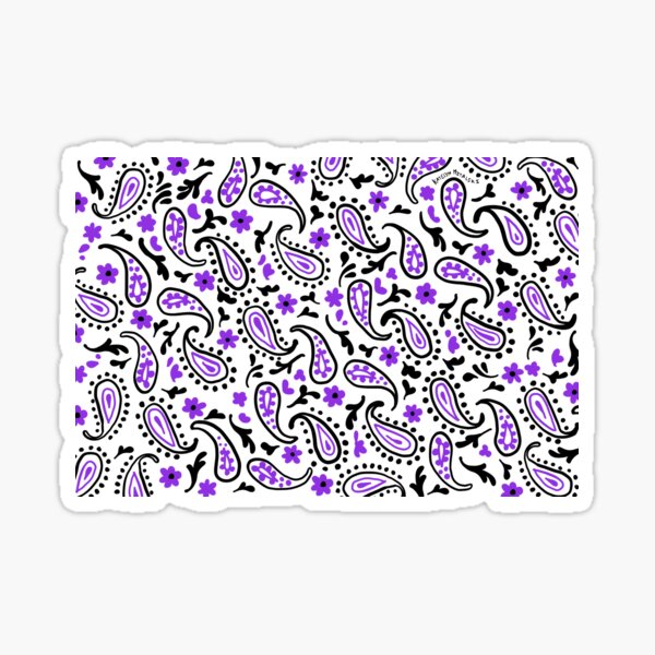 Aperçu de l'œuvre Paisley Violet et Noir créée et vendue par KatelynMitalski.