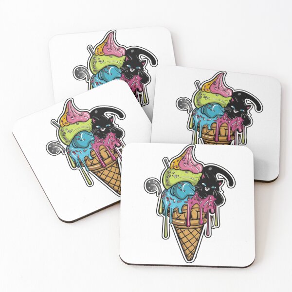 Item preview, Cats and Ice Cream designed and sold by Furbabies Art.