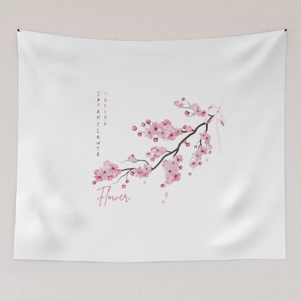 Item preview, Cherry tree, sakura blossoms graphic for t-shirt designed and sold by KolbaVison.
