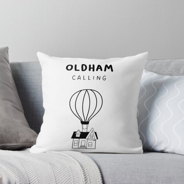 Item preview, Oldham Calling - Fun Hot Air Balloon and House Drawing | City in England / UK designed and sold by RM-Journey.