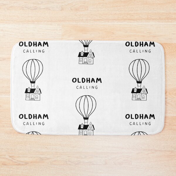 Item preview, Oldham Calling - Fun Hot Air Balloon and House Drawing | City in England / UK designed and sold by RM-Journey.