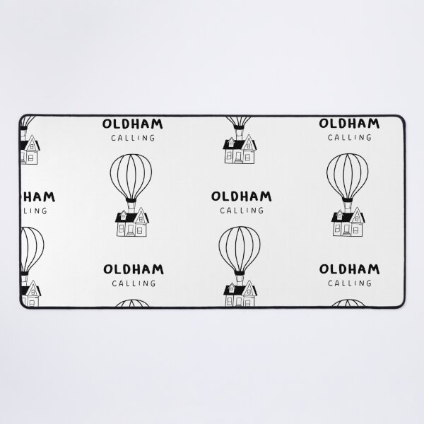 Item preview, Oldham Calling - Fun Hot Air Balloon and House Drawing | City in England / UK designed and sold by RM-Journey.