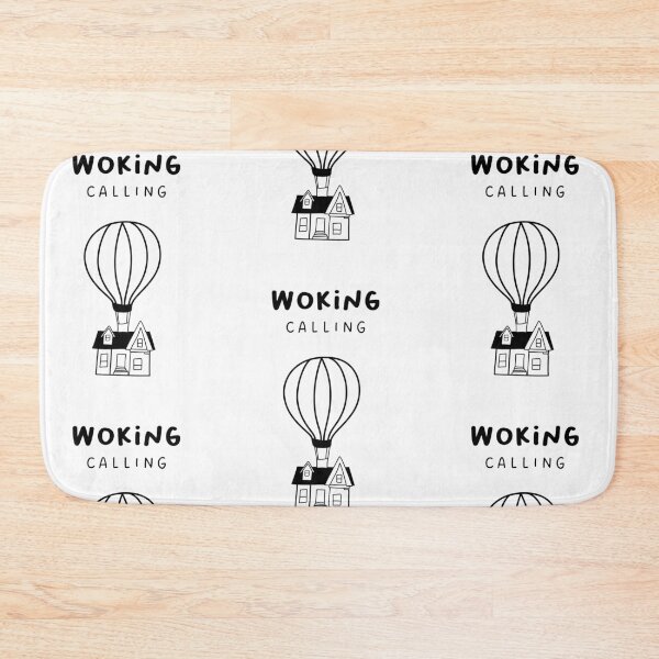 Item preview, Woking Calling - Fun Hot Air Balloon and House Drawing | City in England / UK designed and sold by RM-Journey.