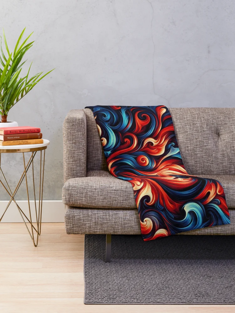 Thumbnail 2 of 6, Throw Blanket, Devil Colors Pattern designed and sold by Rui Fernandes.