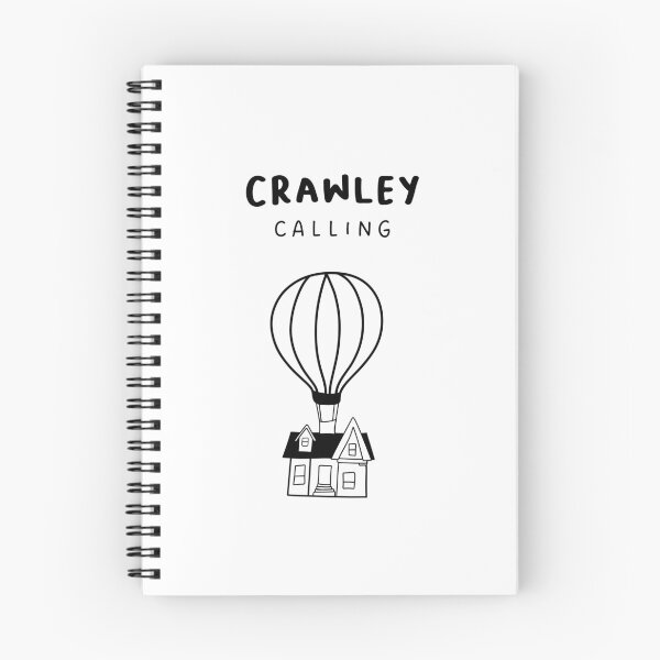 Item preview, Crawley Calling - Fun Hot Air Balloon and House Drawing | City in England / UK designed and sold by RM-Journey.
