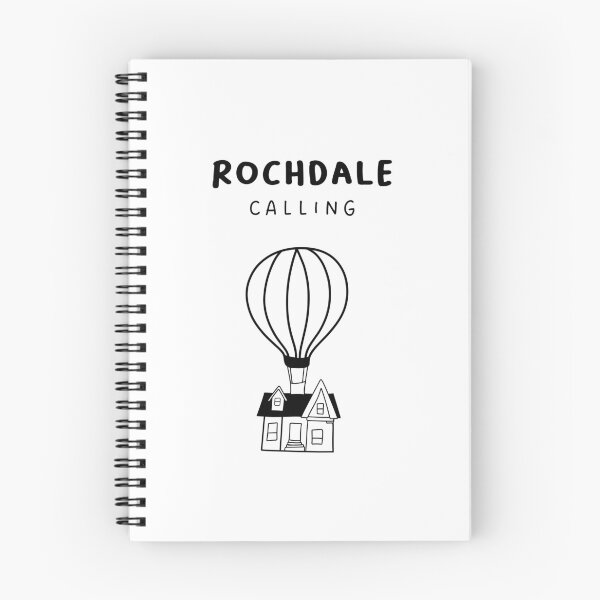 Item preview, Rochdale Calling - Fun Hot Air Balloon and House Drawing | City in England / UK designed and sold by RM-Journey.