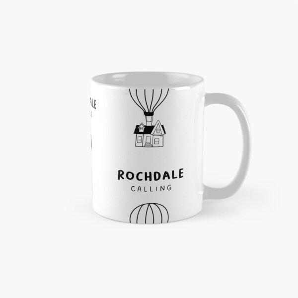 Item preview, Rochdale Calling - Fun Hot Air Balloon and House Drawing | City in England / UK designed and sold by RM-Journey.