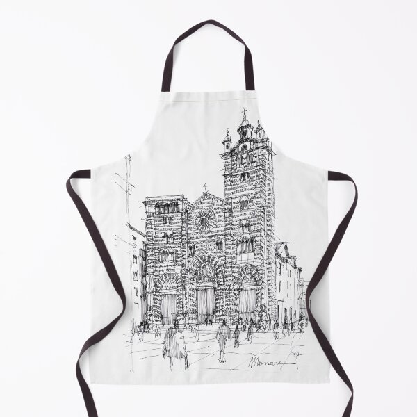 Item preview, Cattedrale di Genova - schizzo di studio designed and sold by Luca  Massone.