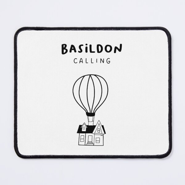 Item preview, Basildon Calling - Fun Hot Air Balloon and House Drawing | City in England / UK designed and sold by RM-Journey.