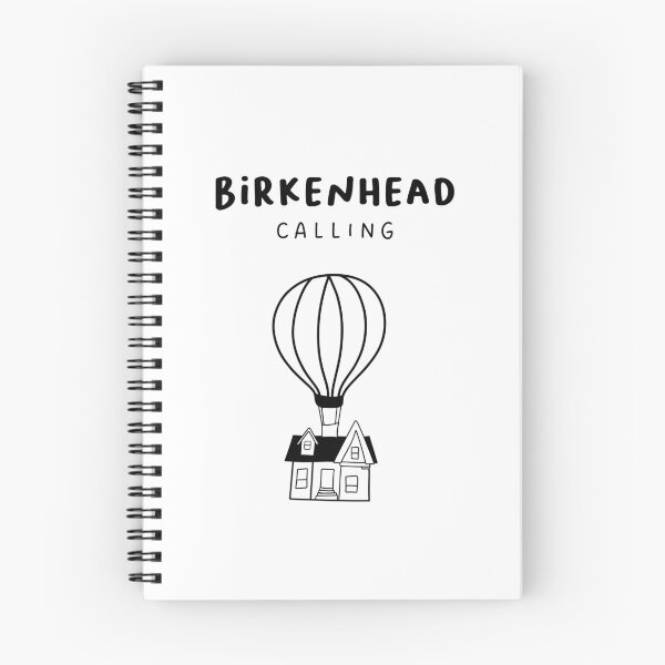 Item preview, Birkenhead Calling - Fun Hot Air Balloon and House Drawing | City in England / UK designed and sold by RM-Journey.