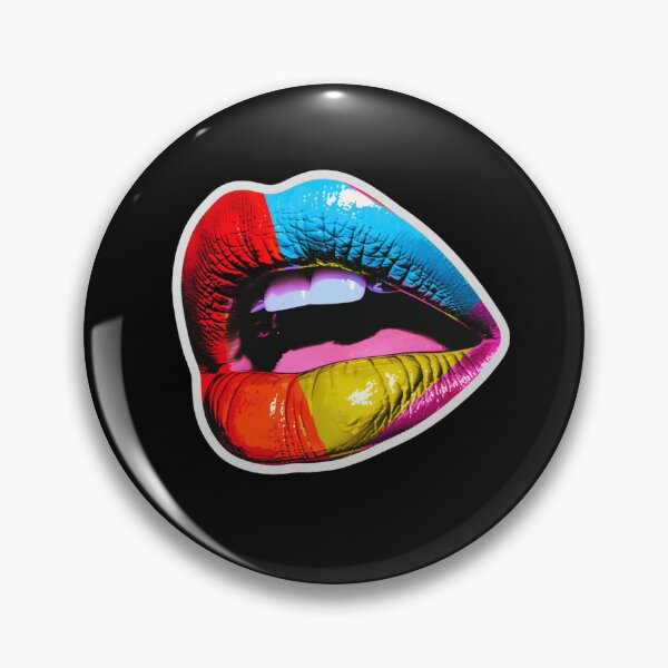 Item preview, The colorful lips, multicolor mouth, pop-art designed and sold by silent-violin.