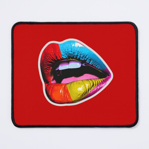 Item preview, The colorful lips, multicolor mouth, pop-art designed and sold by silent-violin.