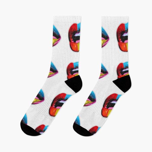 Item preview, The colorful lips, multicolor mouth, pop-art designed and sold by silent-violin.