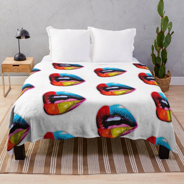 Item preview, The colorful lips, multicolor mouth, pop-art designed and sold by silent-violin.