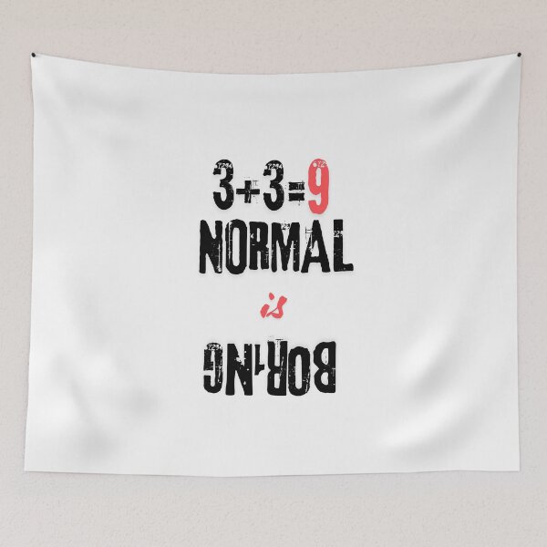 Item preview, Normal is Boring - Unique and Quirky Typography Design designed and sold by Colorful-Garden.