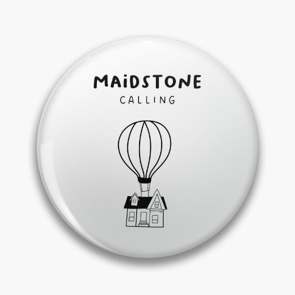 Item preview, Maidstone Calling - Fun Hot Air Balloon and House Drawing | City in England / UK designed and sold by RM-Journey.